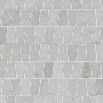 Carrara White Trapezoid Polished