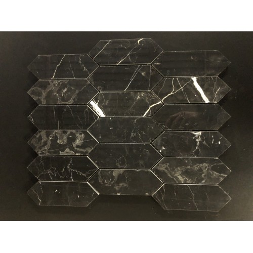 Nero Marquina Trapezoids Polished