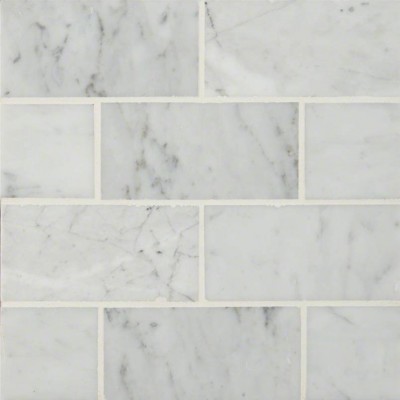  Carrara White Subway Tile 3x6 Polished